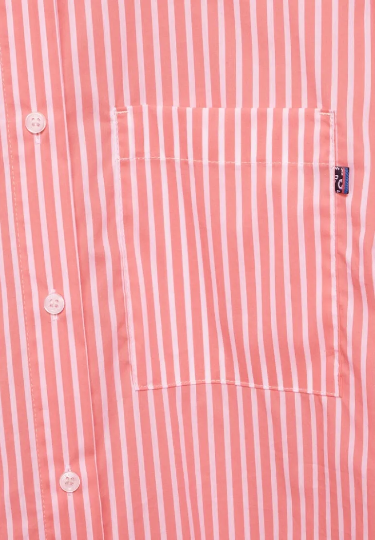 Bluse mit Streifenmuster rose pepper