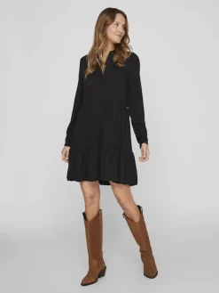 Blusenkleid black