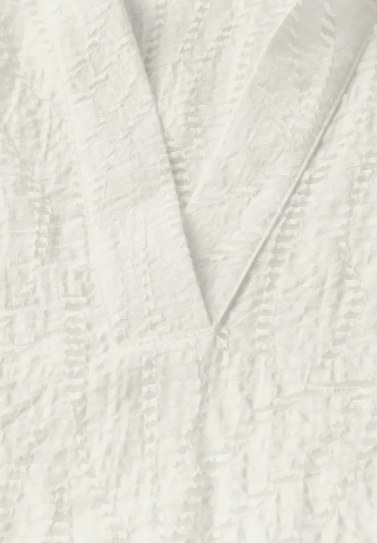 Blusenshirt mit Struktur vanilla white