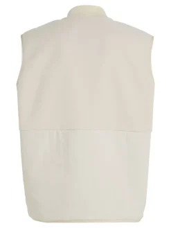 BONDED FLEECE VEST stony beige