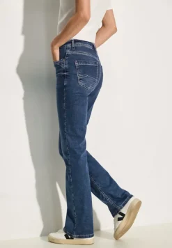 Bootcut Leg Jeans mid blue wash1