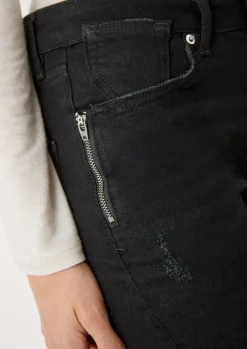 Boyfriend-Jeans schwarz