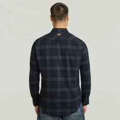 Bristum 2.0 Slim Shirt ls india ink toby check
