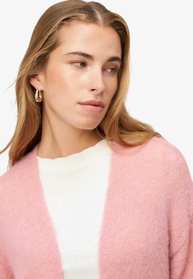 Cardigan offener Style rose melange
