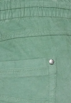 Casual Fit Babycord Hose clear sage green