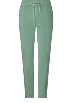 Casual Fit Babycord Hose clear sage green