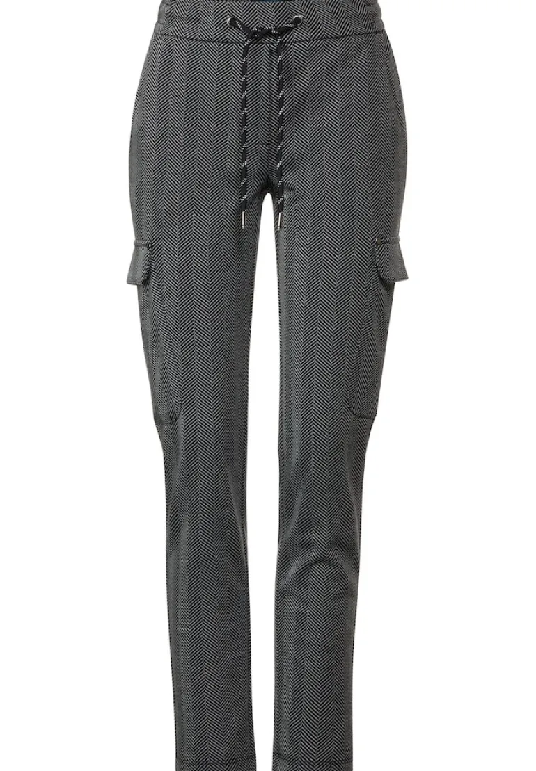Casual Fit Cargohose black