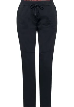 Casual Fit Hose in Unifarbe deep blue