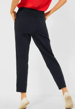 Casual Fit Hose in Unifarbe deep blue