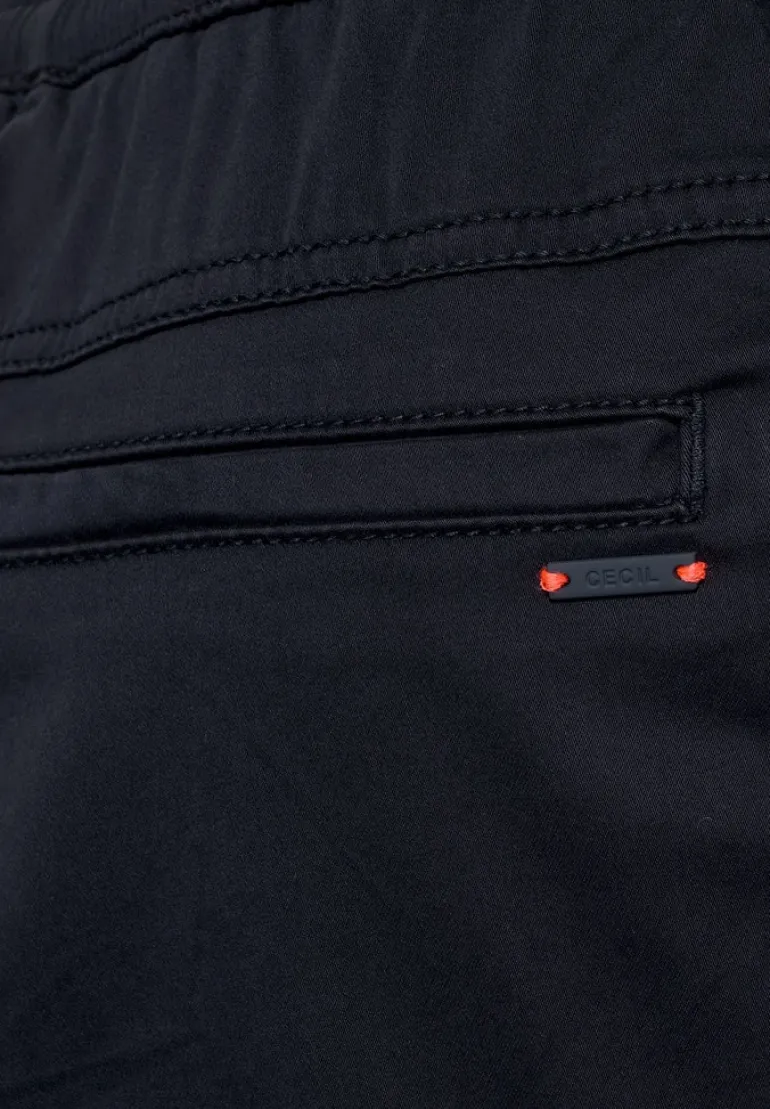 Casual Fit Hose in Unifarbe deep blue