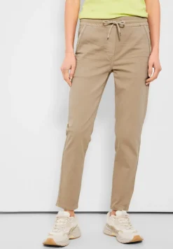 Casual Fit Hose mit Stretch authentic beige