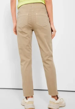 Casual Fit Hose mit Stretch authentic beige