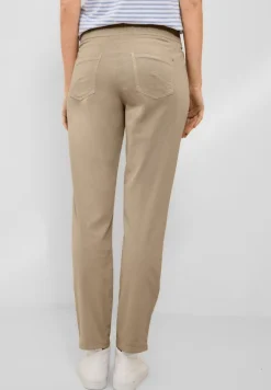 Casual Fit Hose mit Stretch authentic beige