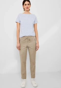 Casual Fit Hose mit Stretch authentic beige