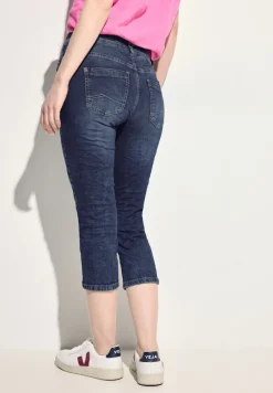 3/4 Casual Fit Jeans mid blue used wash
