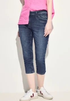 3/4 Casual Fit Jeans mid blue used wash