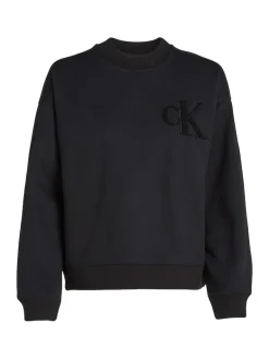 CHENILLE CK CREWNECK ck black