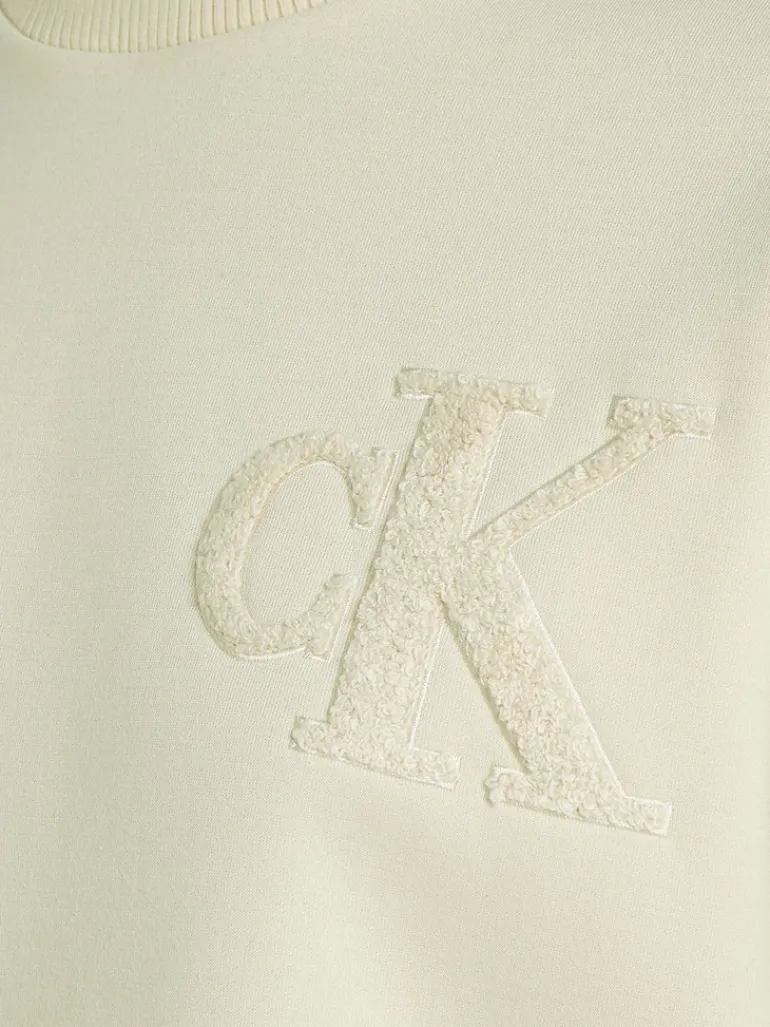 CHENILLE CK CREWNECK eggshell