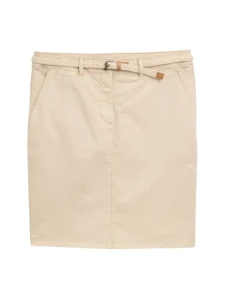 Chino Rock mit Gürtel summer beige