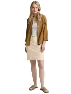 Chino Rock mit Gürtel summer beige