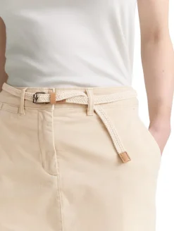 Chino Rock mit Gürtel summer beige