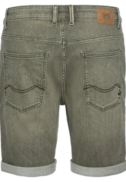 Colour Denim Shorts Slim Fit khaki