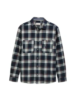 Comfort Fit Flanell-Hemd mit Karomuster navy multicolor check
