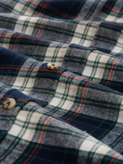Comfort Fit Flanell-Hemd mit Karomuster navy multicolor check