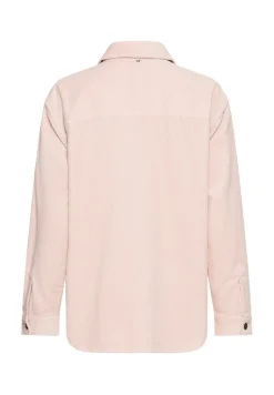 Cord-Bluse aus reiner Baumwolle mauve pink