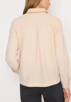 Cord Hemdbluse oat milk beige