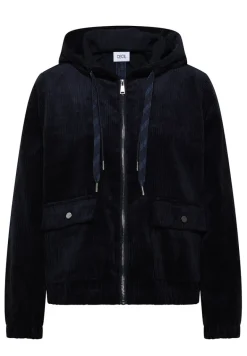 Cordjacke mit Kapuze urban dark blue