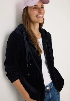 Cordjacke mit Kapuze urban dark blue