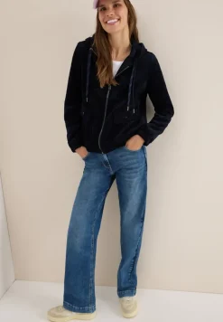 Cordjacke mit Kapuze urban dark blue