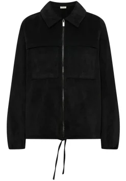 Cordjacke mit Tunnelzug black