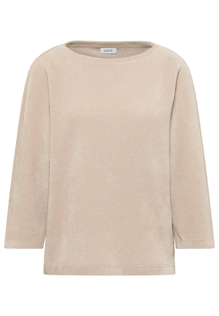 Cordshirt oat milk beige