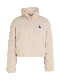 CORDUROY CROPPED PUFFER putty beige