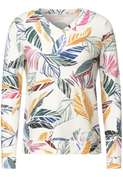 Cosy feel Shirt mit Print vanilla white