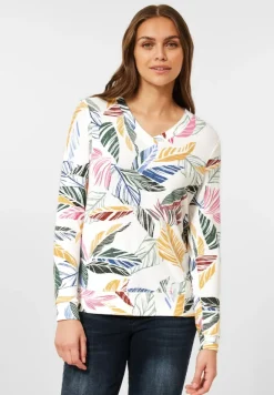 Cosy feel Shirt mit Print vanilla white