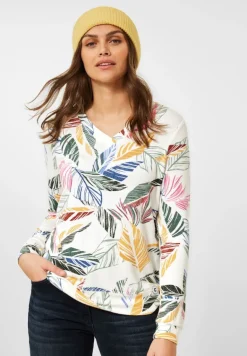 Cosy feel Shirt mit Print vanilla white