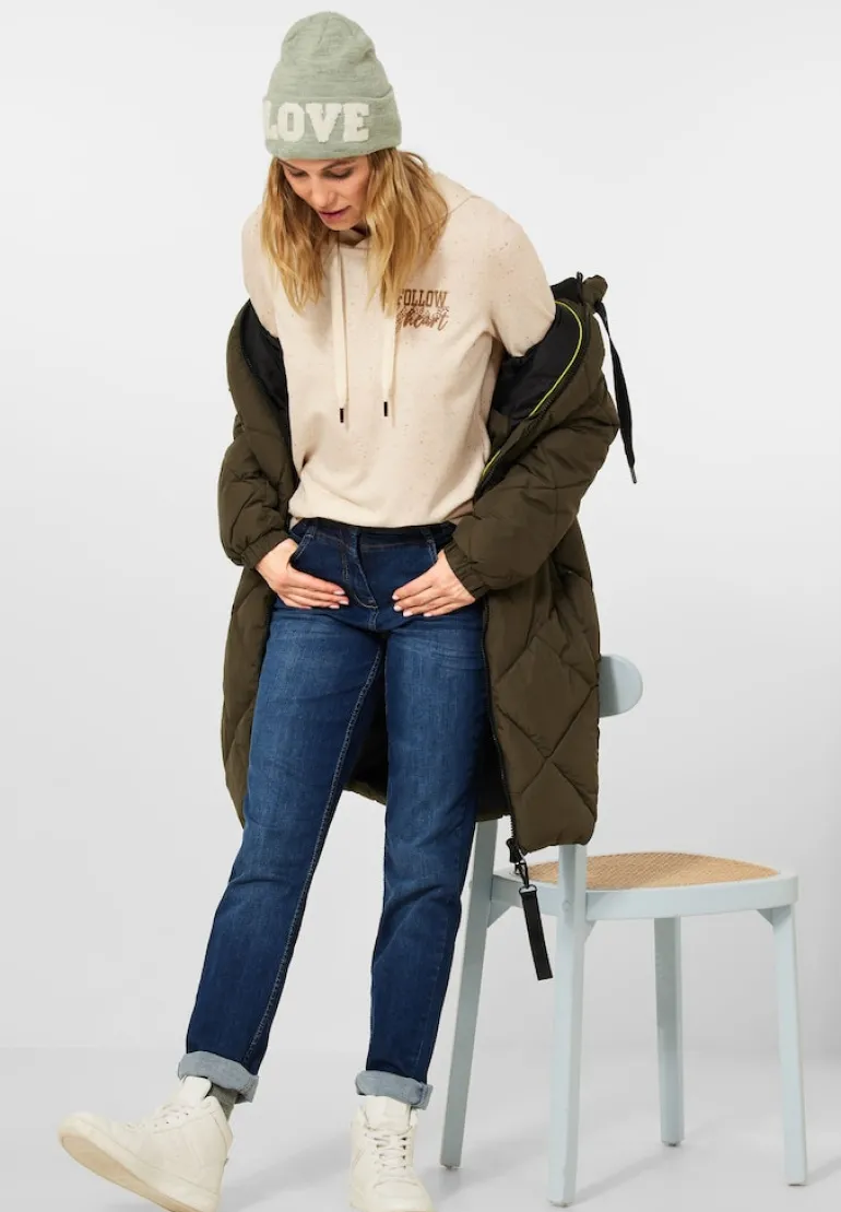 Cosy Kapuzenshirt alabaster beige melange