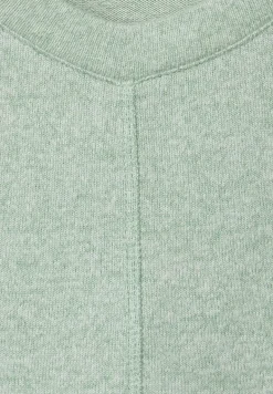 Cosy Melange Langarmshirt clear sage green melange