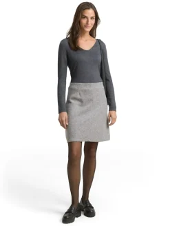 Cosy Rock in Melange-Optik medium silver grey melange