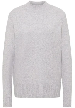 Cosy Turtleneck Pullover luna grey melange