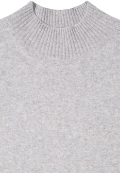 Cosy Turtleneck Pullover luna grey melange