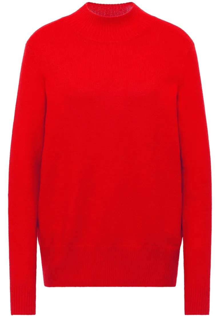 Cosy Turtleneck Pullover pumpkin orange
