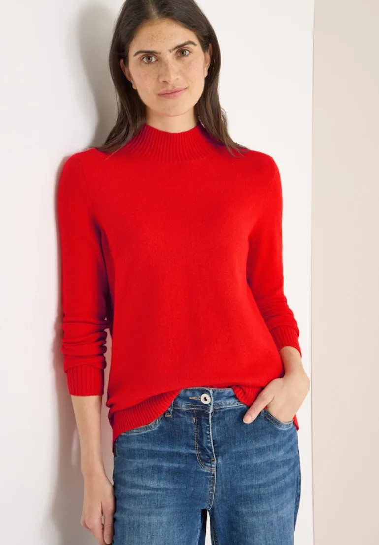 Cosy Turtleneck Pullover pumpkin orange