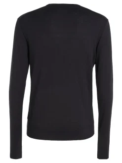 COTTON SILK BLEND CN SWEATER ck black