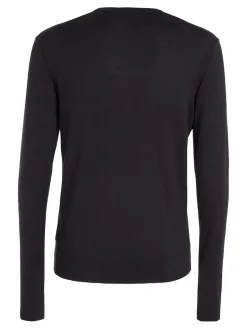 COTTON SILK BLEND CN SWEATER ck black