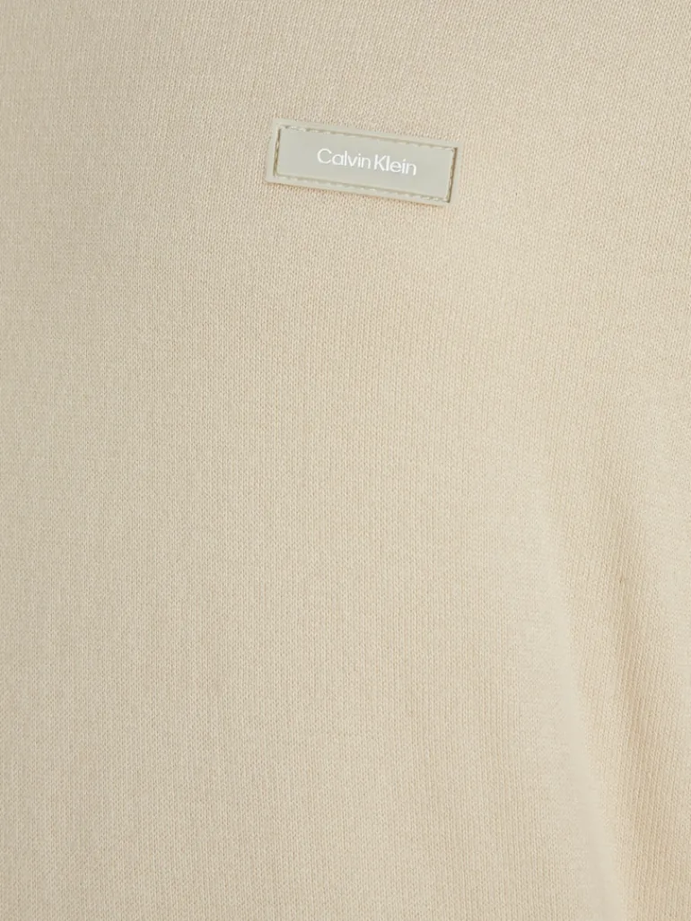 COTTON SILK BLEND CN SWEATER fog