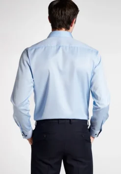 Cover Shirt Twill Langarm hellblau